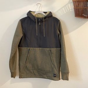 The North Face Pullover Fleece Hoodie olive green